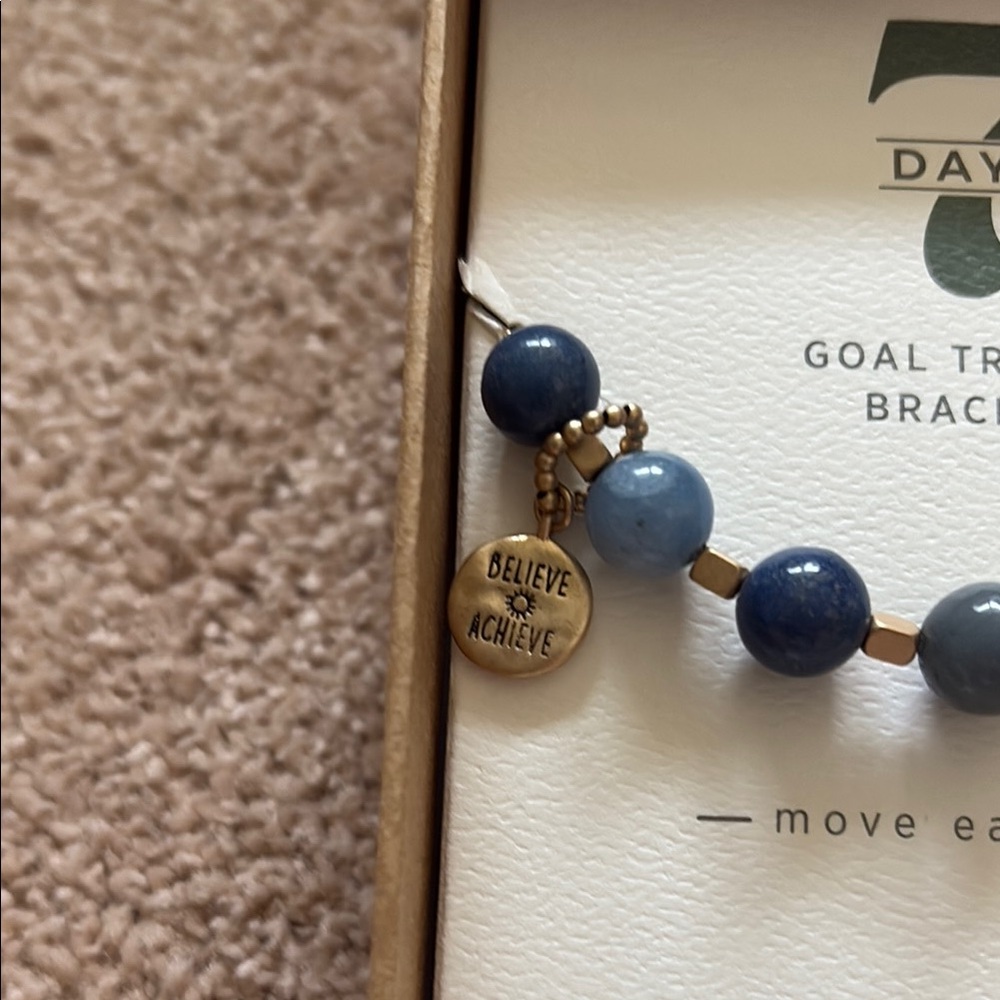 Demdaco Blue Goal Tracker Bracelet - Picture 2 of 4